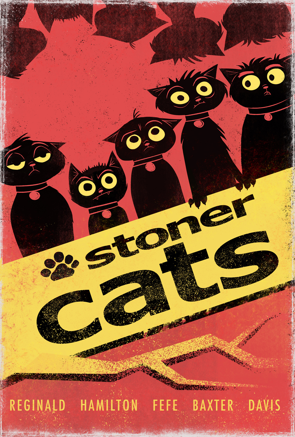 #682 90's Stoner Cats Poster